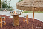 Rova 34" Concrete Propane Bar Fire Table (OFG224RW-LP)