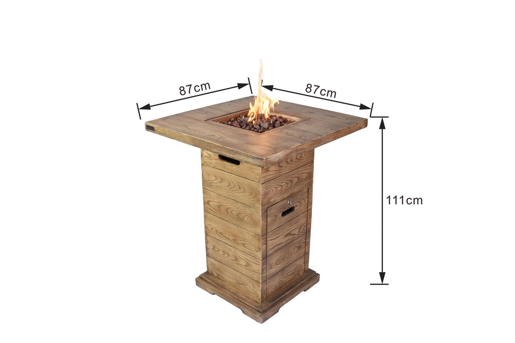 Rova 34" Concrete Propane Bar Fire Table (OFG224RW-LP)