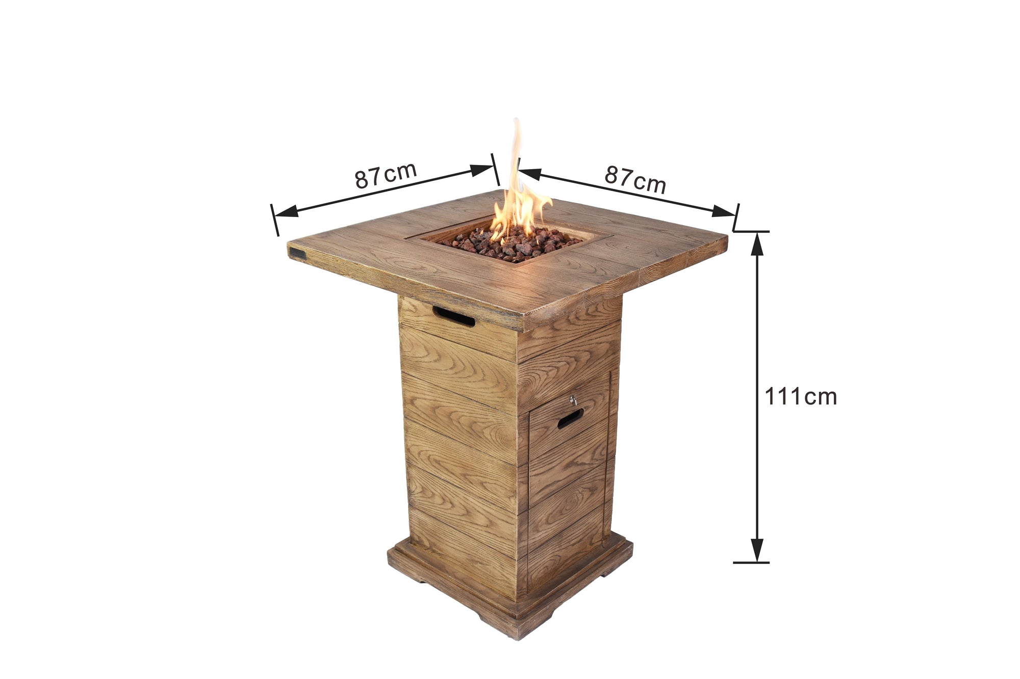 Rova 34" Concrete Propane Bar Fire Table (OFG224RW-LP)