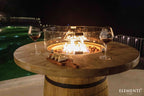 Lafite 48" Concrete Propane Barrel Fire Table (OFG225RW-LP)