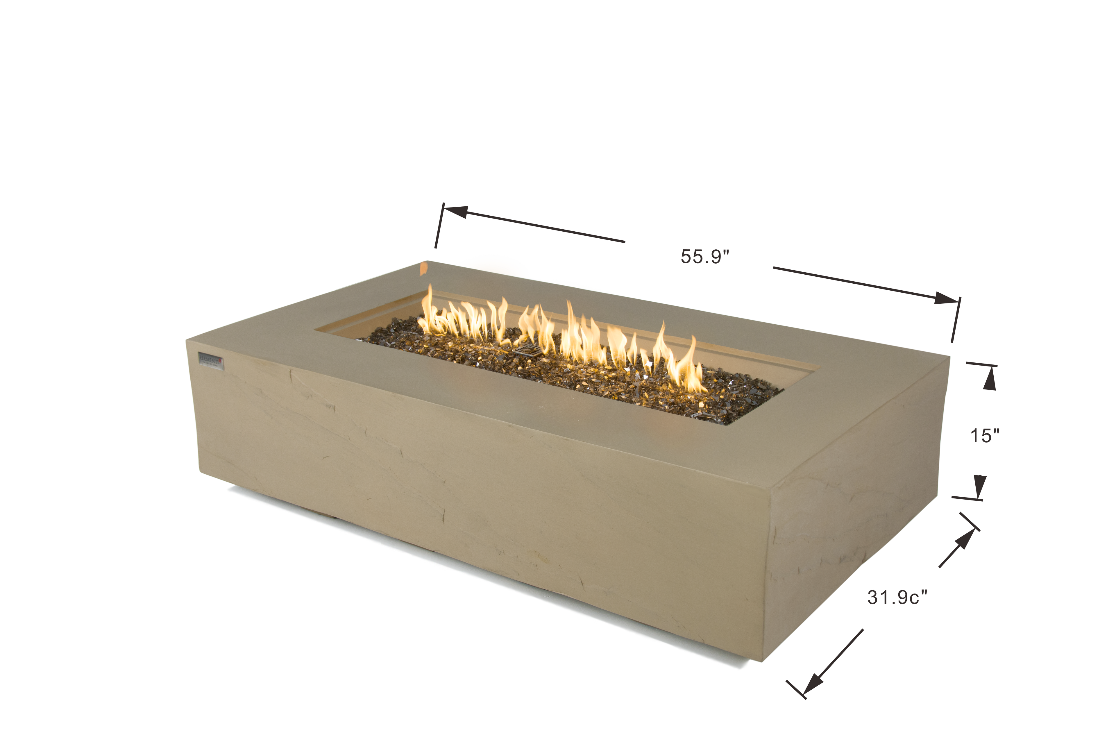 +Colorado 56" Sandstone Fire Table (OFG410SY)