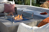 +Victoria 40" Space Grey Sandstone Fire Table (OFG413LG)