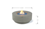 +Colosseo 41" Light Grey Sandstone Fire Table (OFG414LG)