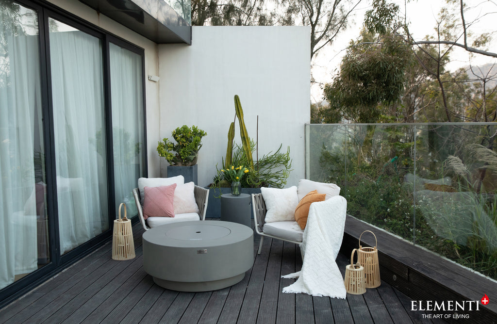 +Colosseo 41" Light Grey Sandstone Fire Table (OFG414LG)