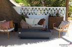 +Positano 60" Dark Grey Sandstone Fire Table (OFG415DG)