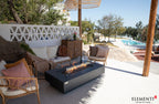 +Positano 60" Dark Grey Sandstone Fire Table (OFG415DG)