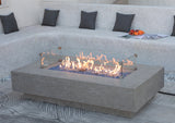 +Riviera 60" Light Grey Sandstone Fire Table (OFG415LG)