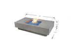 +Montecarlo 60" Light Grey Sandstone Fire Table (OFG416LG)