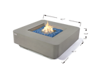 +Lucerne 42" Light Grey Sandstone Fire Table (OFG419LG)