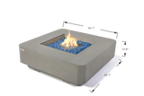 +Lucerne 42" Light Grey Sandstone Fire Table (OFG419LG)