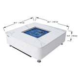 Annecy 42" Marble Porcelain Outdoor Fire Table (OFP101BW)