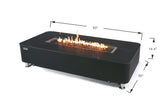 +Valencia 62" Marble Porcelain Fire Table (OFP102BB)