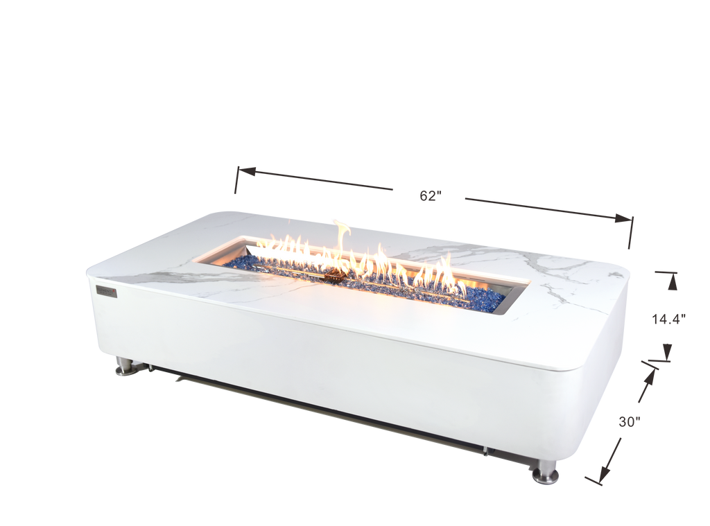 +Athens 62" Marble Porcelain Fire Table (OFP102BW)