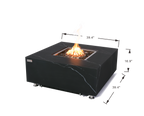 +Sofia 40" Marble Porcelain Fire Table (OFP103BB)