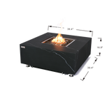 +Sofia 40" Marble Porcelain Fire Table (OFP103BB)