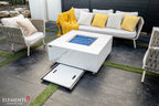 +Bianco 40" Marble Porcelain Fire Table (OFP103BW)