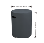 Concrete Propane Tank Cover for Lunar Bowl Fire Table (ONB01-102)