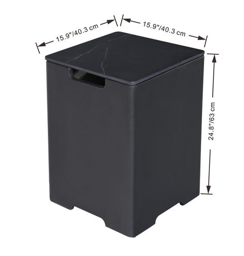 +Marble Porcelain Tank Cover w/ Removable Top (ONB402)