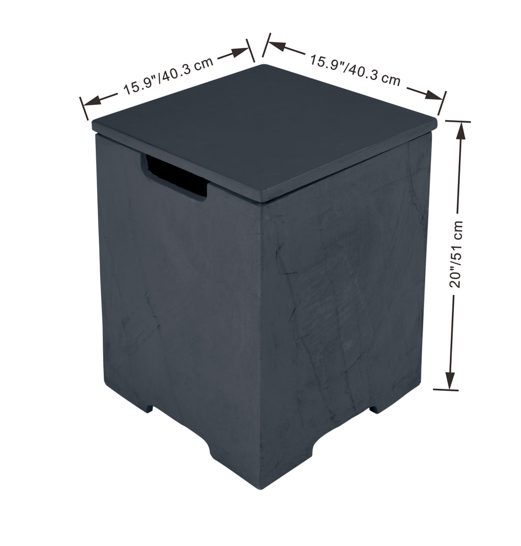 +Concrete Propane Tank Cover w/ Removable Top (ONB403)