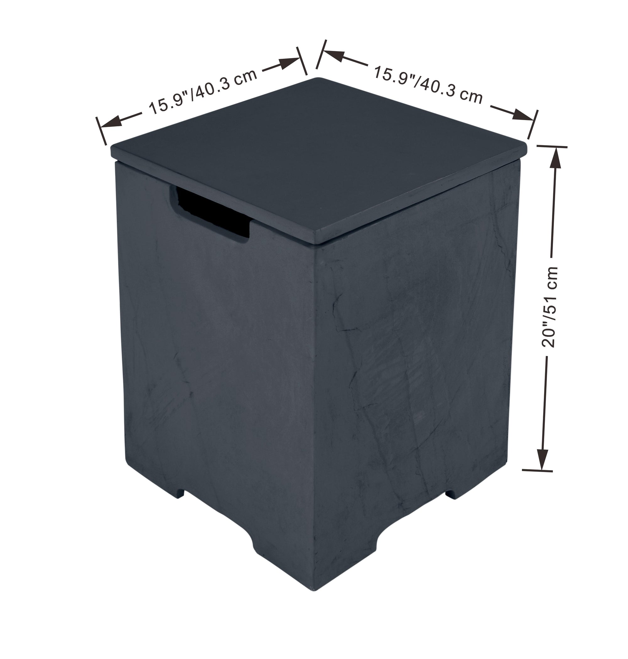 +Concrete Propane Tank Cover w/ Removable Top (ONB403)