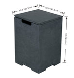 +Concrete Propane Tank Cover w/ Removable Top (ONB406)