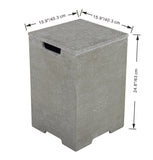 +Concrete Propane Tank Cover w/ Removable Top (ONB406)