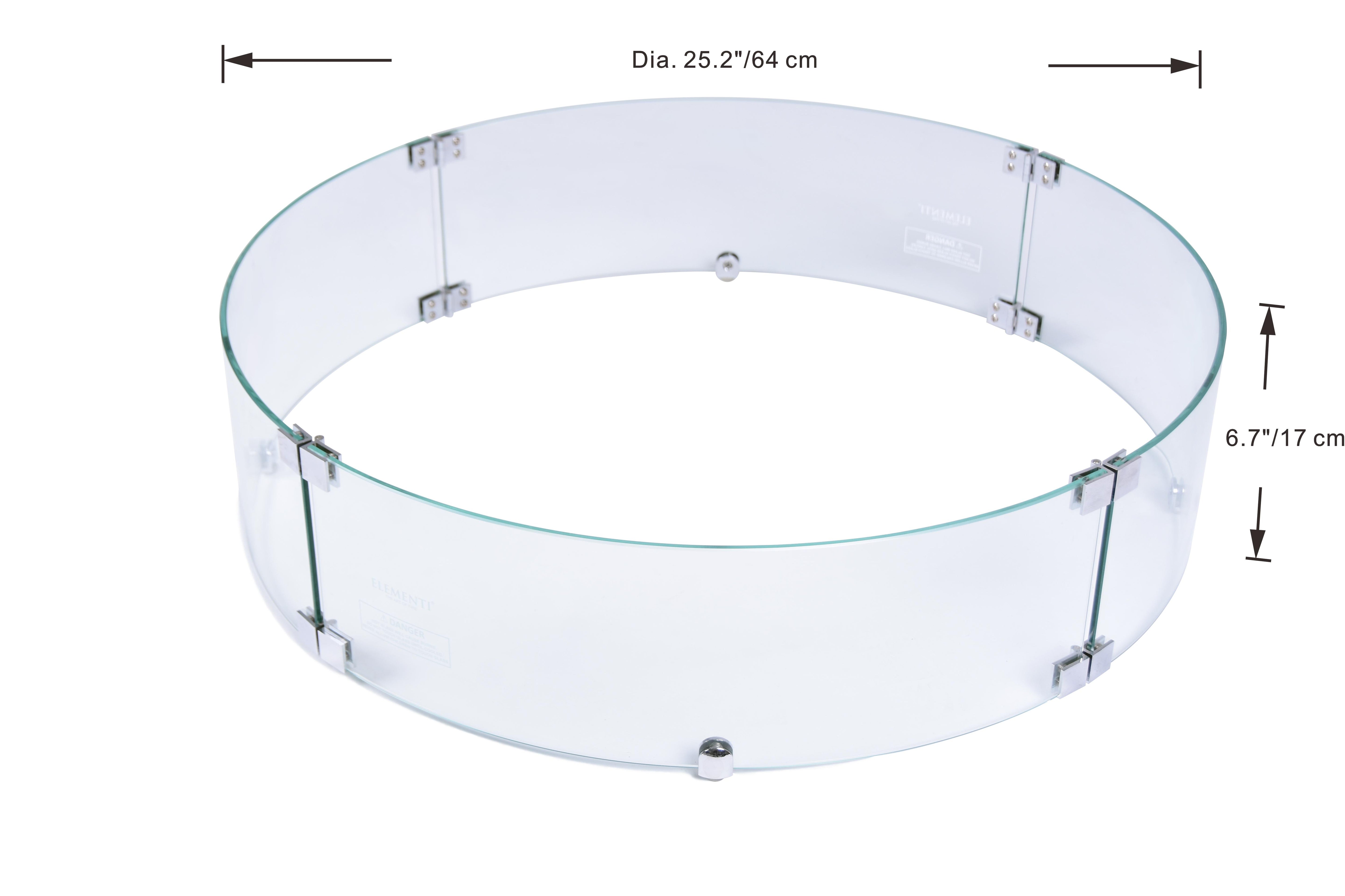 Wind Screen Window Shield for Pacaya Fire Table & Nimes & Colosseo Fire Table (OFG311-WS&OFG414-WS)