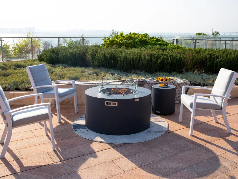 Pacaya 44" Concrete Fire Table w/ Built-In Tank Storage (OFG311)