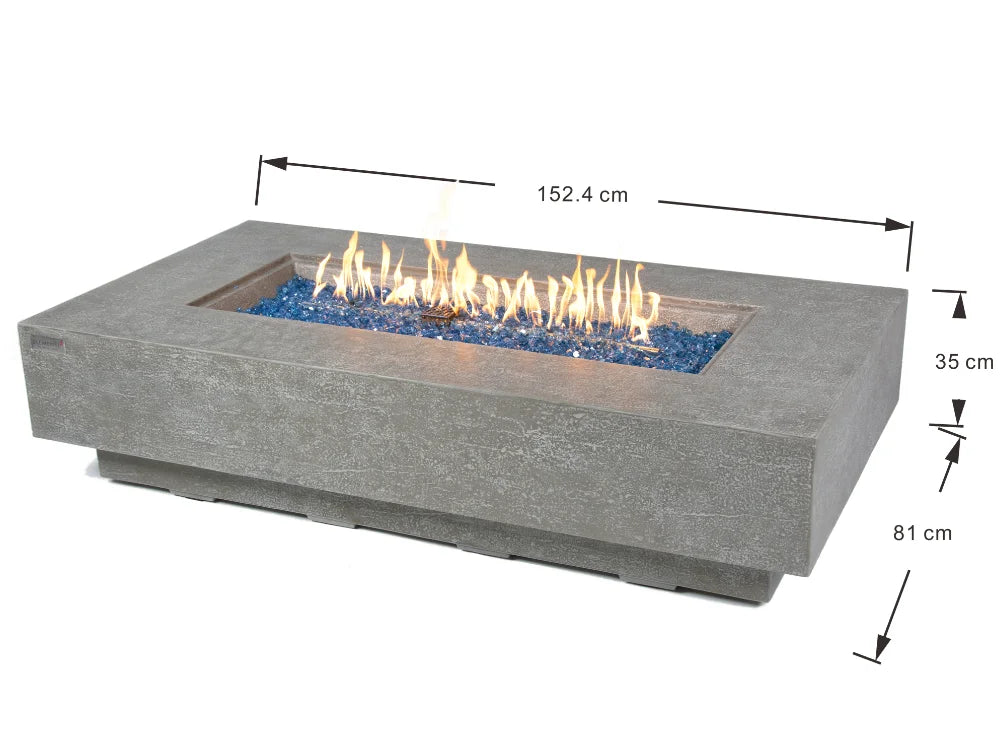 +Riviera & Positano 60" Sandstone Fire Table (OFG415)