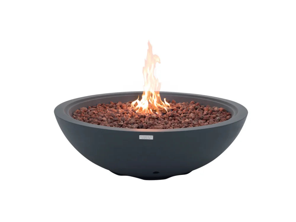 +Rose Bowl 48" Dark Gray Concrete Fire Pit (OFG420DG)