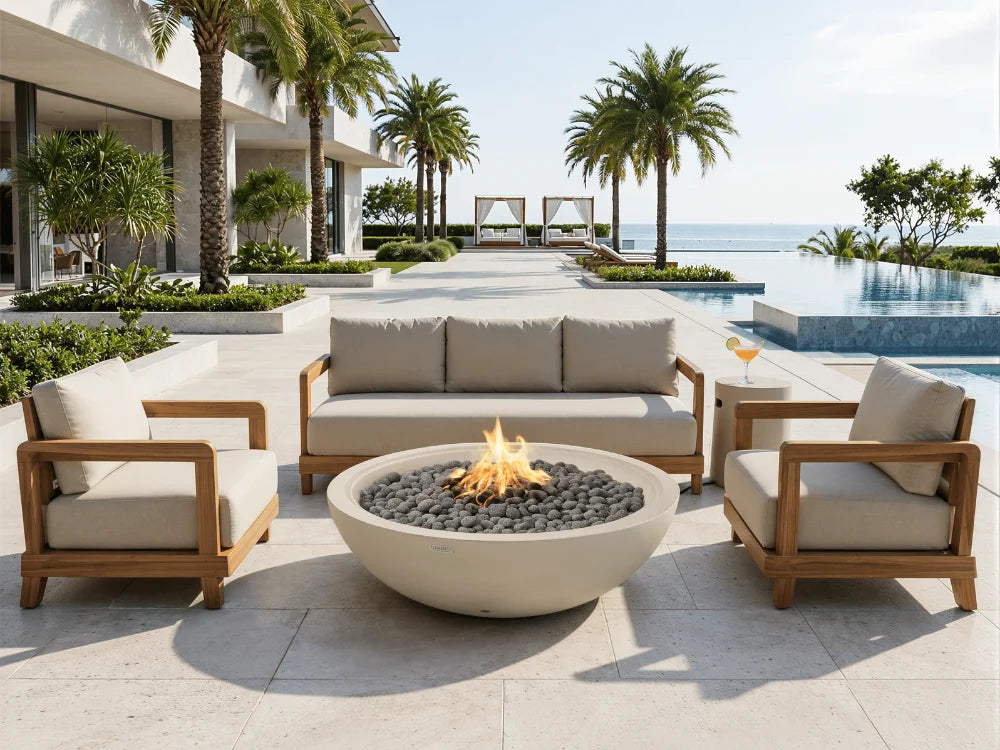 Rose Bowl 48” Fire Pit 100K BTU Fire Table(OFG702)