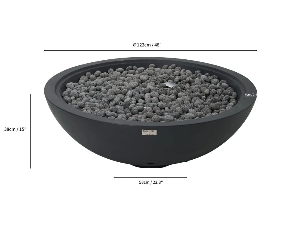 Rose Bowl 48” Fire Pit 100K BTU Fire Table(OFG702)