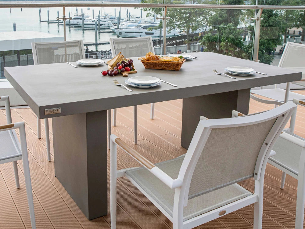 Santiago 72" Space Gray Concrete Dining Table (FDG01-SG)