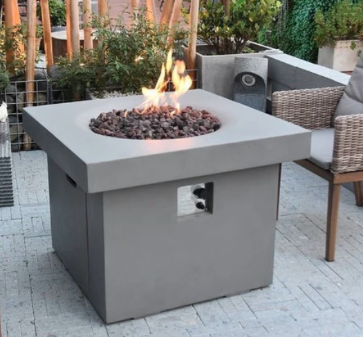 Burlington 34" Propane Concrete Fire Table (OFG303-LP)
