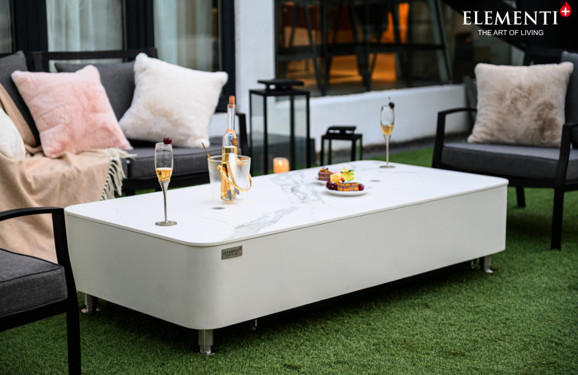 +Athens 62" Marble Porcelain Fire Table (OFP102BW)