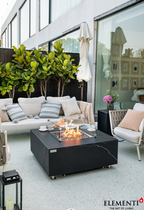 +Sofia 40" Marble Porcelain Fire Table (OFP103BB)