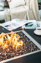 +Sofia 40" Marble Porcelain Fire Table (OFP103BB)