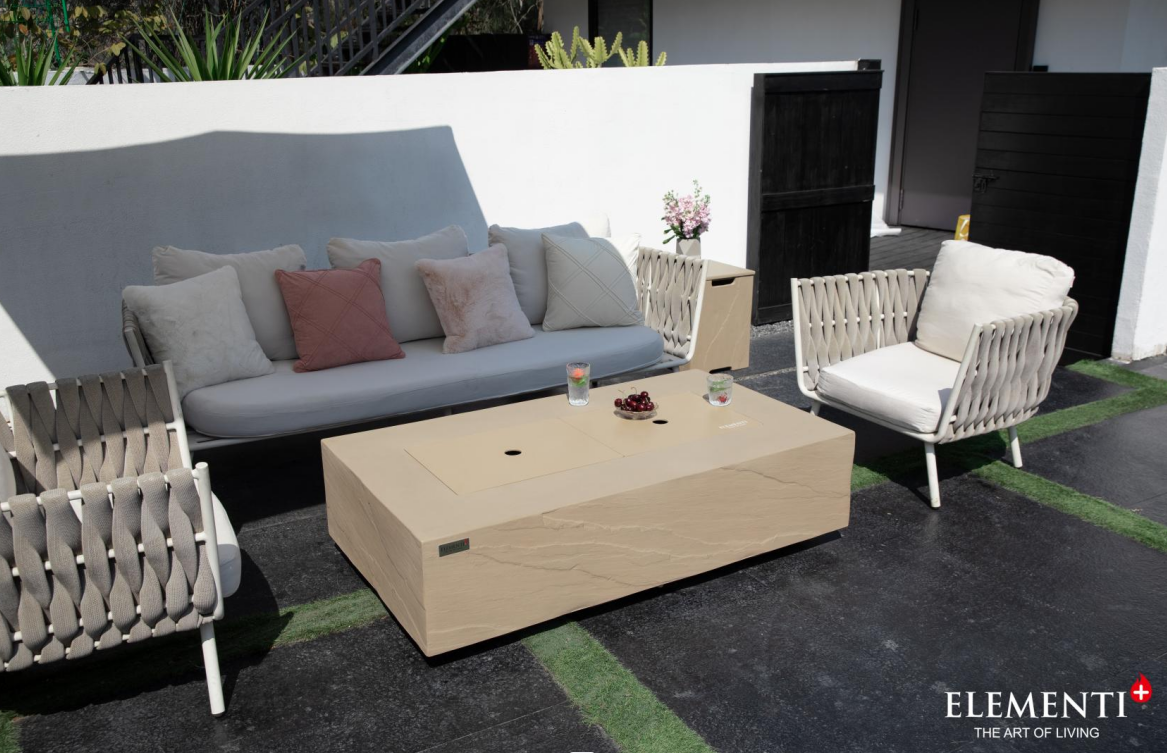 +Colorado 56" Sandstone Fire Table (OFG410SY)