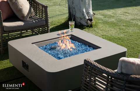 +Lucerne 42" Light Grey Sandstone Fire Table (OFG419LG)
