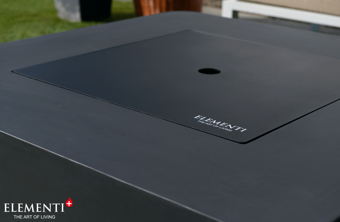 +Bergamo 42" Dark Grey Sandstone Fire Table (OFG419DG)