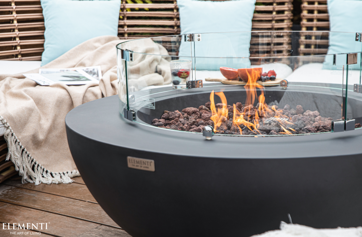 Wind Screen for Lunar Bowl Fire Table (OFG101-WS)