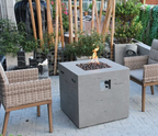 Ellington 27" Propane Concrete Fire Table (OFG302-LP)