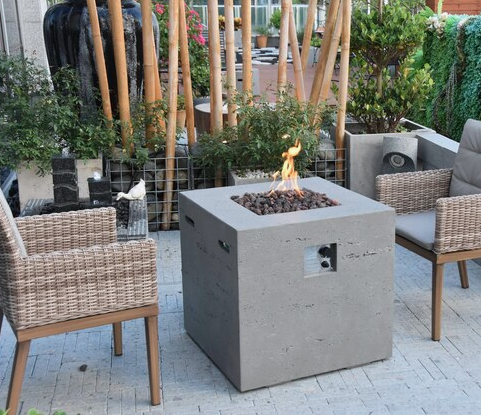 Ellington 27" Propane Concrete Fire Table (OFG302-LP)