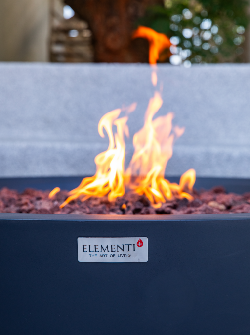 +Rose Bowl 48" Dark Grey Concrete Fire Pit (OFG420DG)