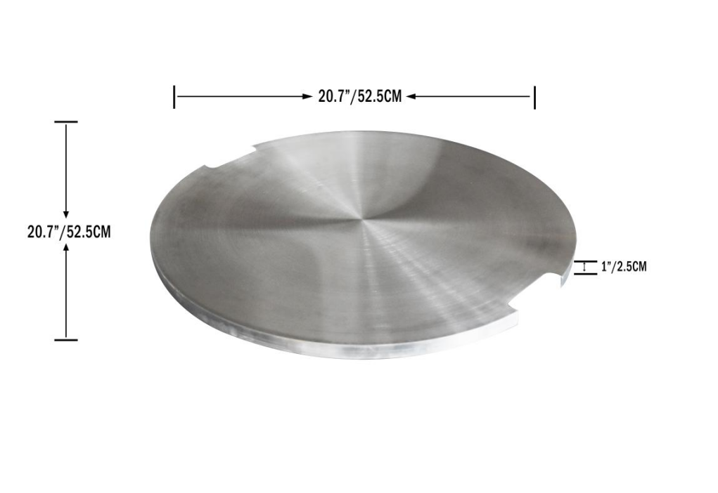 Round Stainless Steel Lid (OFG104/107/307-SS)