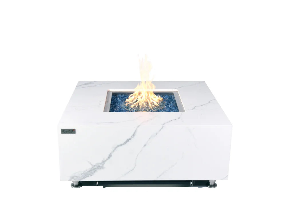 +Sofia & Bianco 40" Marble Porcelain Fire Table (OFP103)