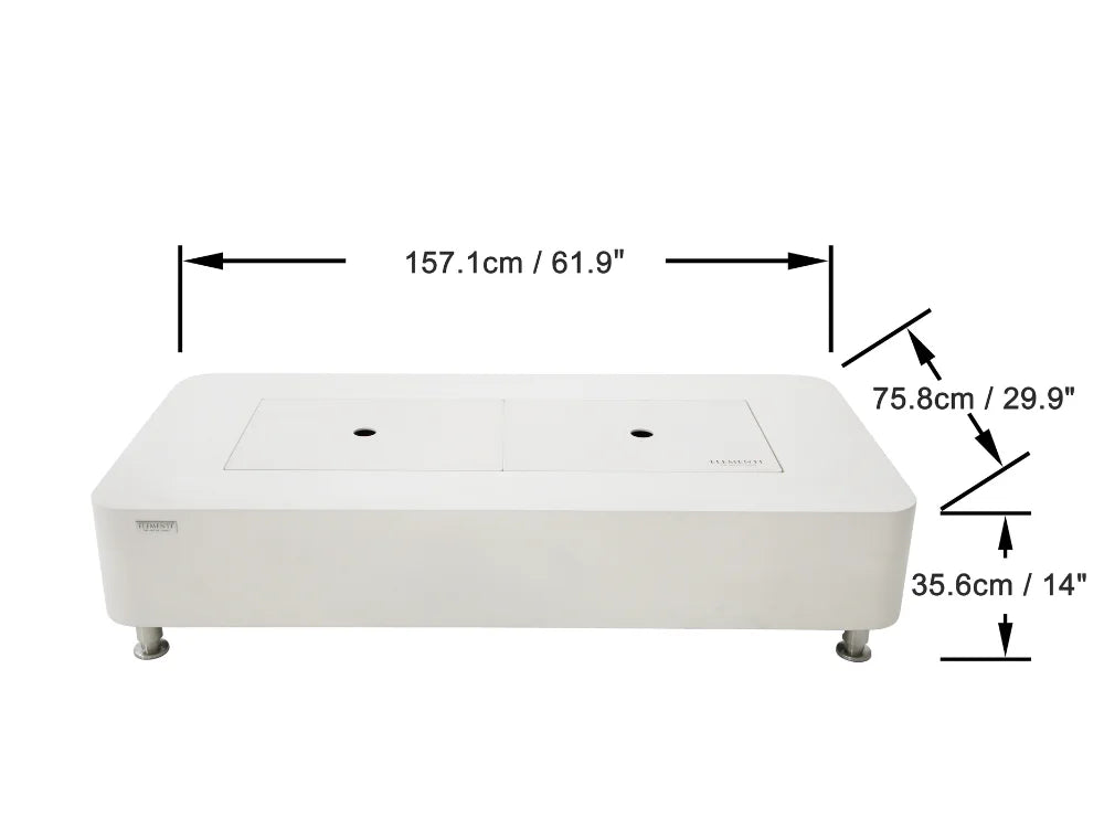 Sydney Concrete Bio-ethanol Fuel Outdoor Fire Pit Table(ECG01)