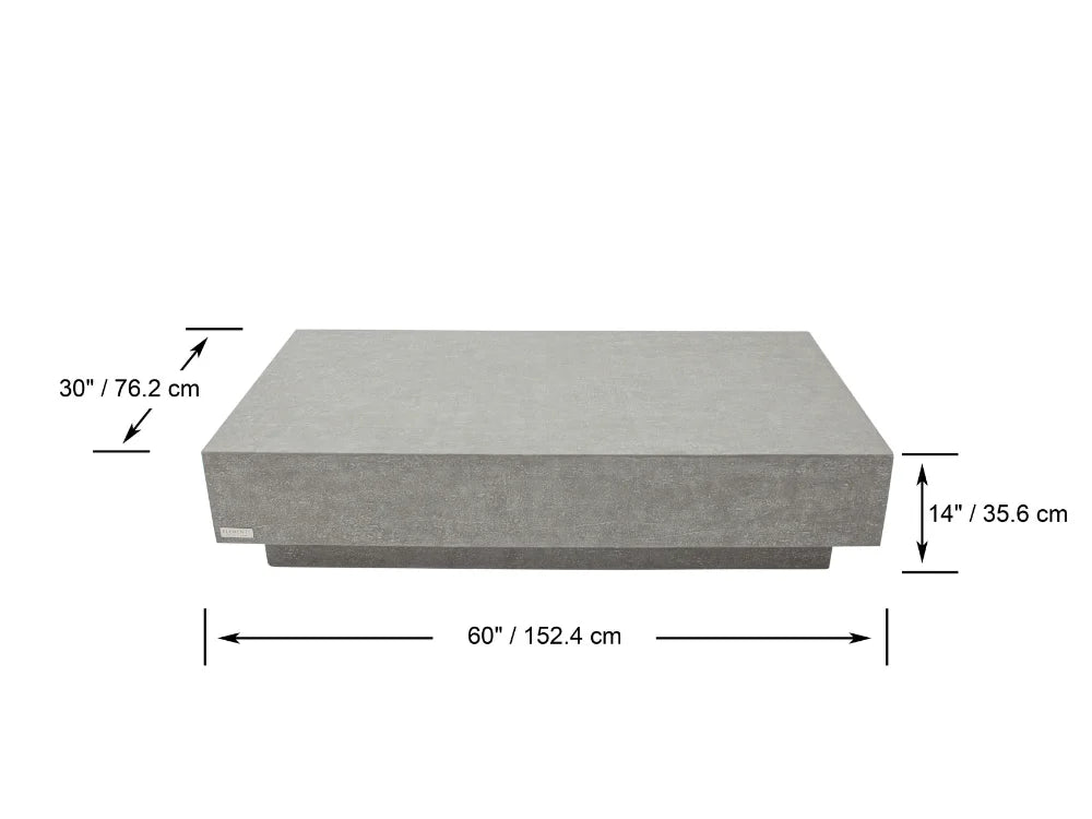 Tevere 60" Concrete Coffee Table (FCG03)