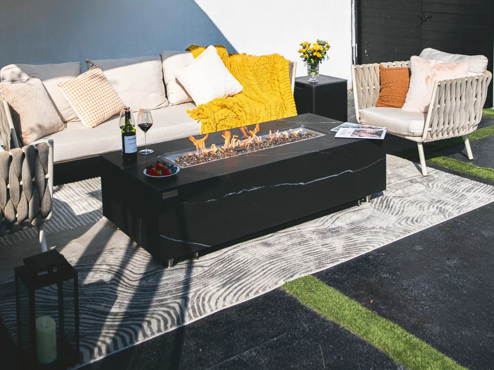 +Varna & Carrara 60" Marble Porcelain Fire Table (OFP121)