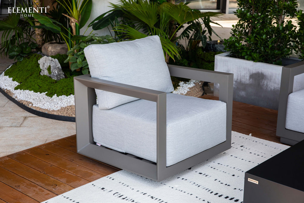 Newport Outdoor Aluminum Swivel Chair with Sunbrella® Cushions (OS-2505W)